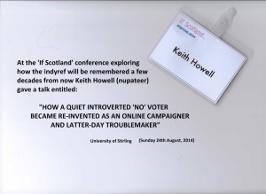 A talk given by Keith Howell at the 'If Scotland' conference at University of Stirling
